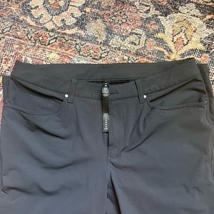 Lululemon ABC pant slim 34x32 obsidian warpstreme
